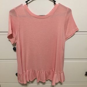 Copper Key Ruffle Back shirt